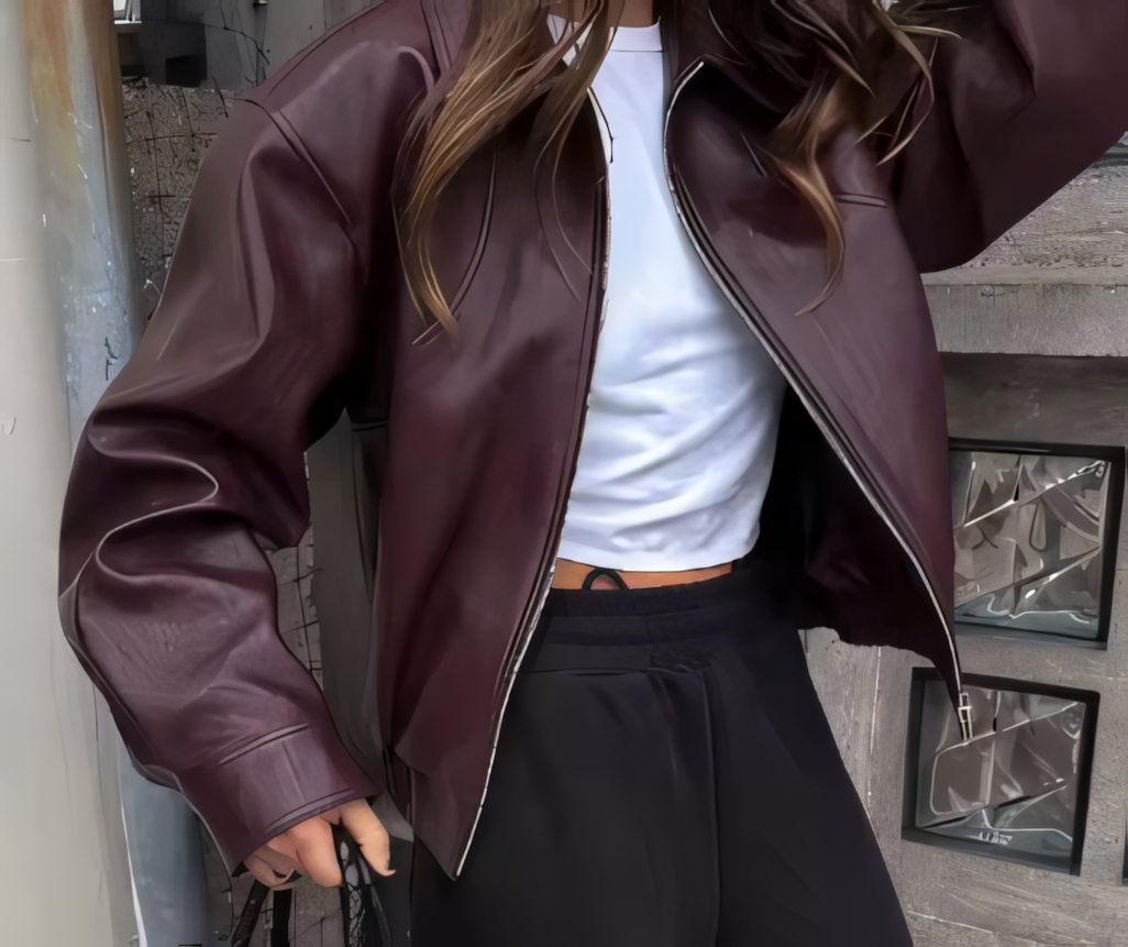 Luneva™ Carmine  Lederjacke