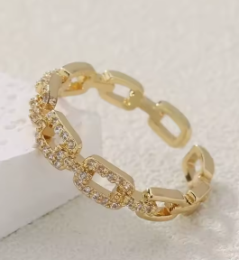 Gold &amp; Silver, Open Design, Women's Jewelry