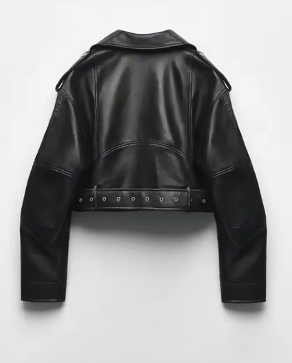 Women's Oversized Vintage PU Leather Jacket