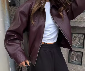 Luneva™ Carmine  Lederjacke